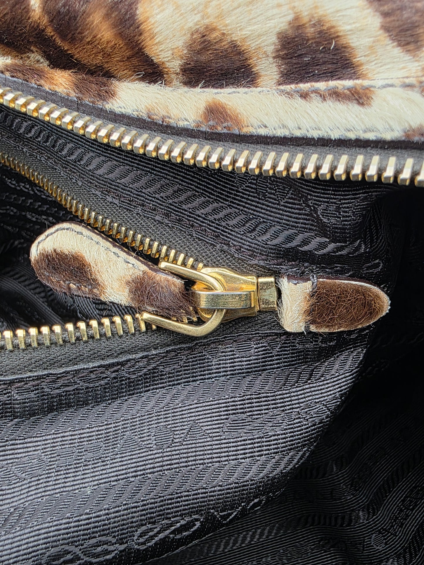 Prada Cavallino Animalier Dragon-Snake Bauletto Bag