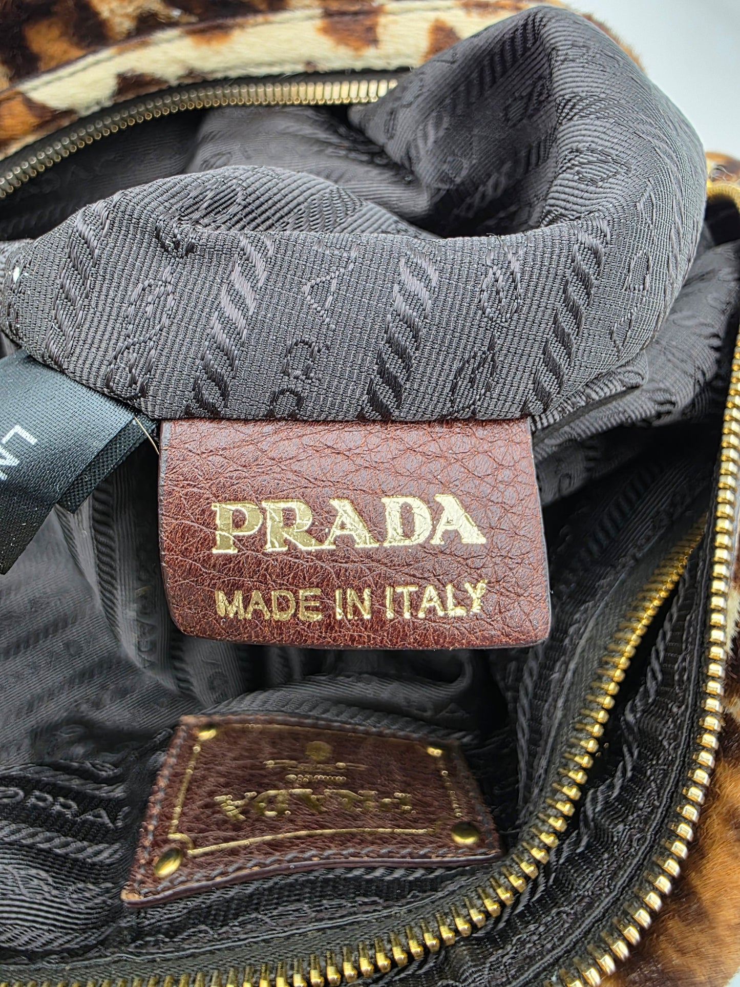 Prada Cavallino Animalier Dragon-Snake Bauletto Bag