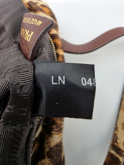 Prada Cavallino Animalier Dragon-Snake Bauletto Bag