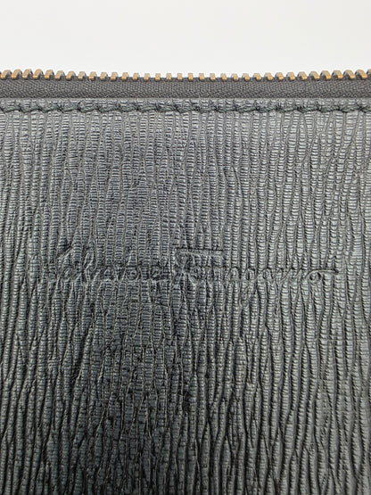 Salvatore Ferragamo Revival 3.0 Leather Travel Portfolio in Black