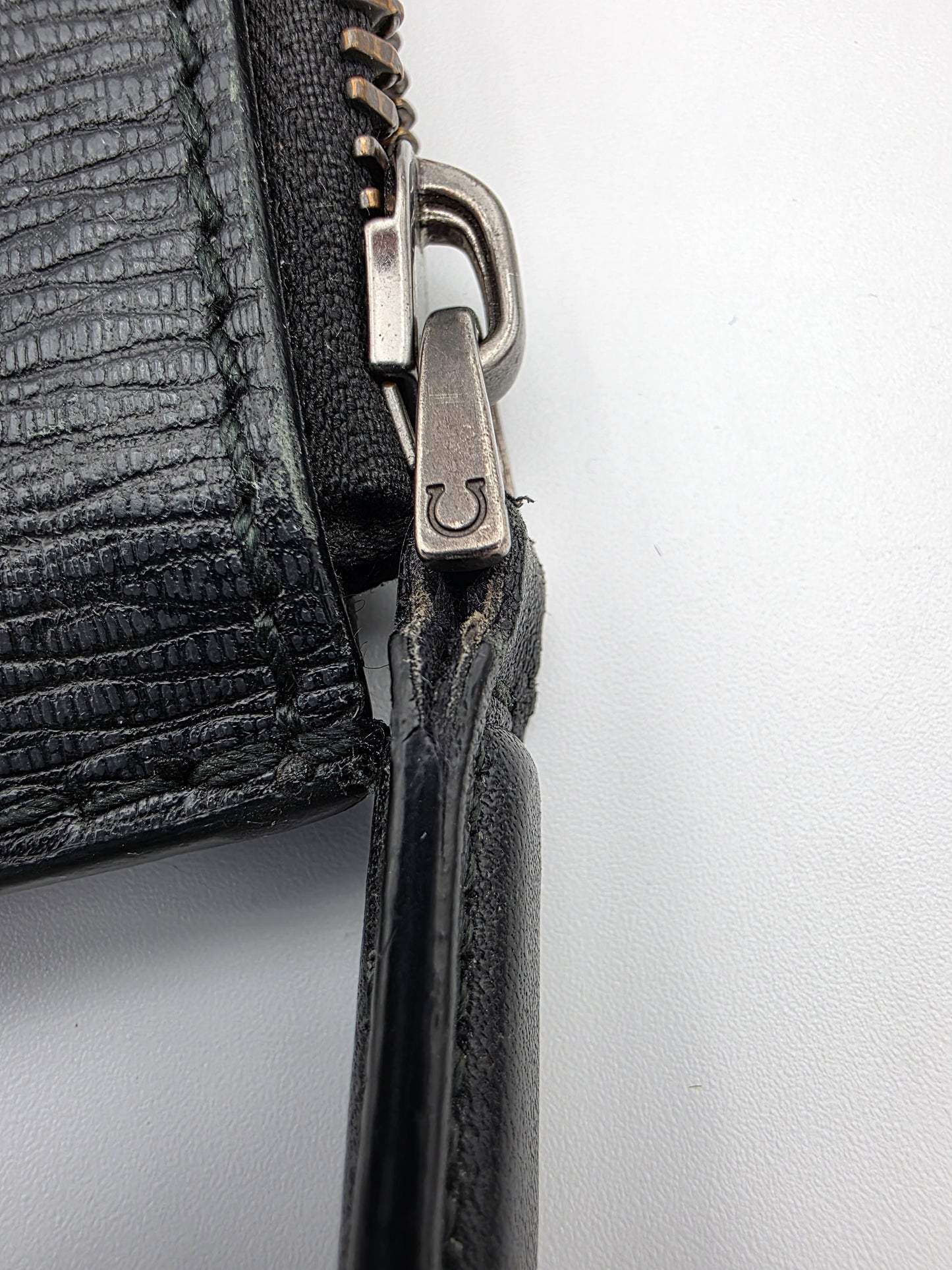 Salvatore Ferragamo Revival 3.0 Leather Travel Portfolio in Black
