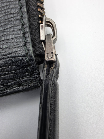 Salvatore Ferragamo Revival 3.0 Leather Travel Portfolio in Black