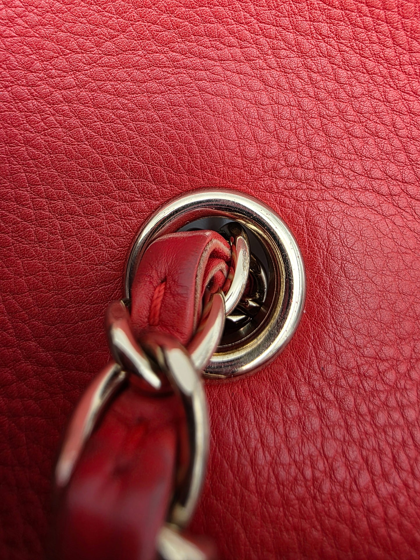 Chanel Chevron Calfskin Envelope Flap Bag Medium in Red