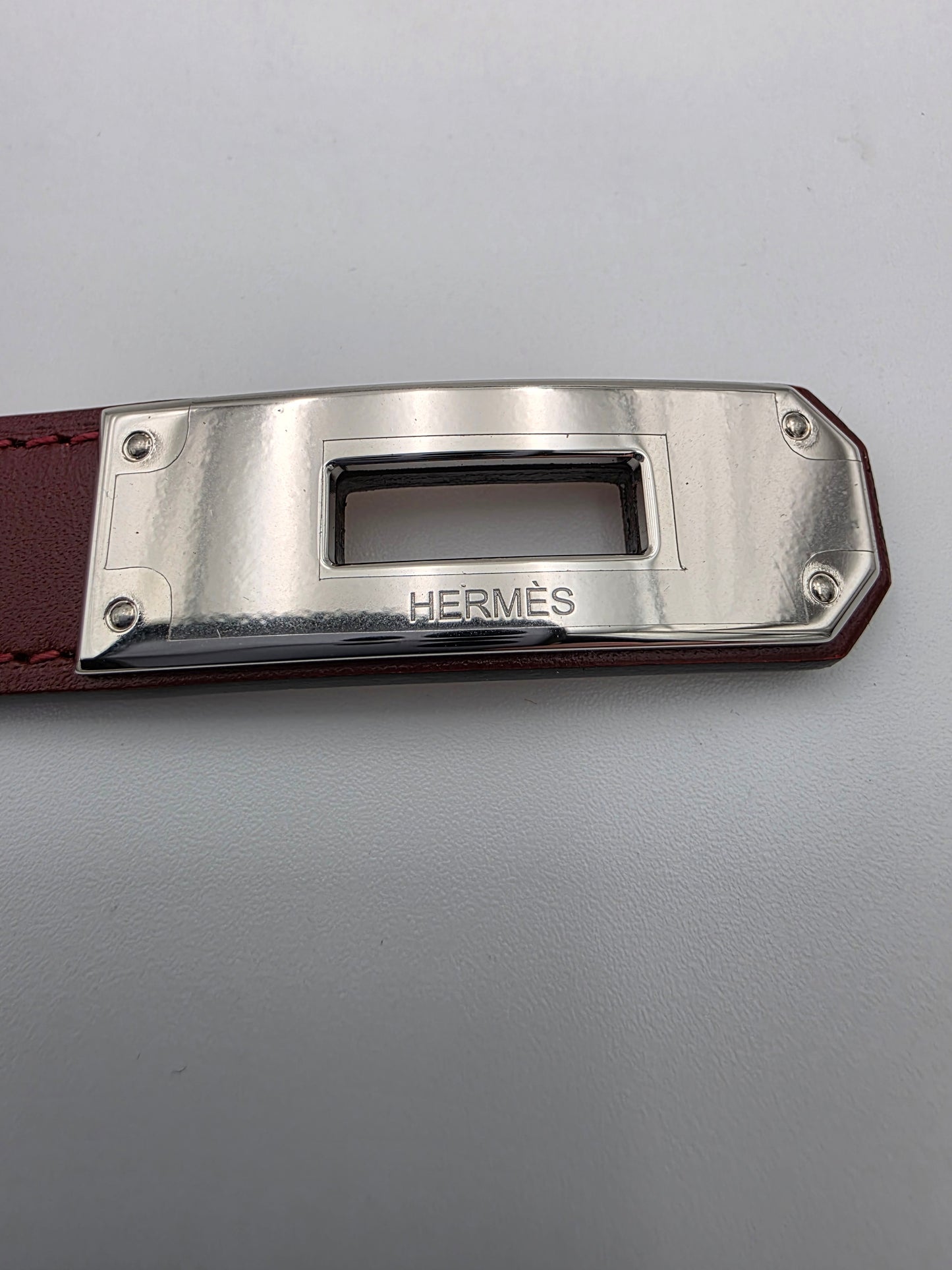 Hermès Kelly 18 Belt in Rouge H