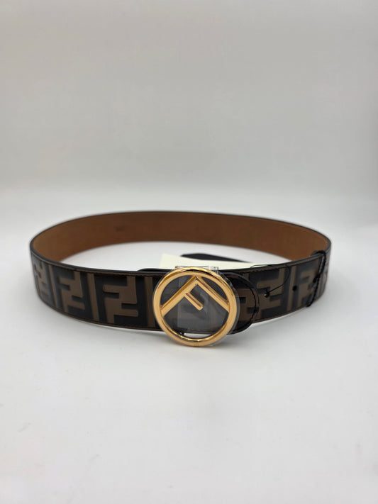 Fendi Vitello Century Bicolor FF 1974 Embossed Belt