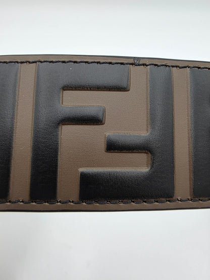 Fendi Vitello Century Bicolor FF 1974 Embossed Belt