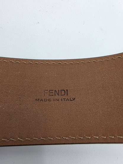 Fendi Vitello Century Bicolor FF 1974 Embossed Belt