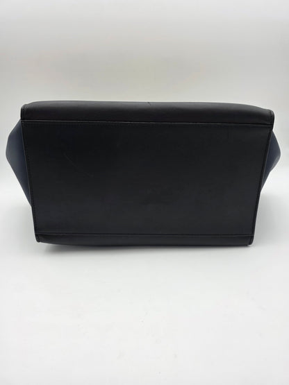 Celine Tri-Color Trapeze Bag in Dune / Black / Navy