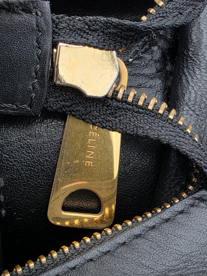 Celine Tri-Color Trapeze Bag in Dune / Black / Navy