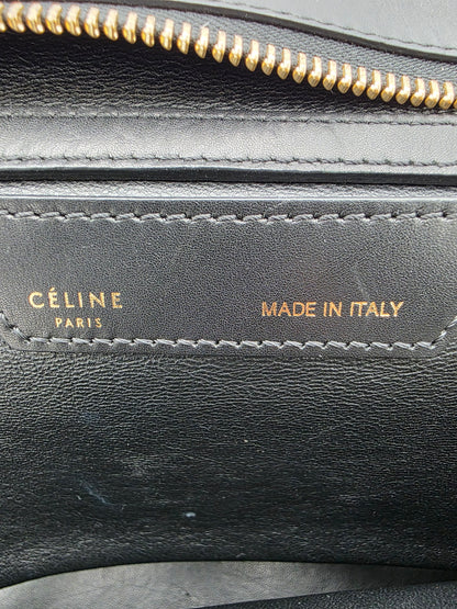 Celine Tri-Color Trapeze Bag in Dune / Black / Navy