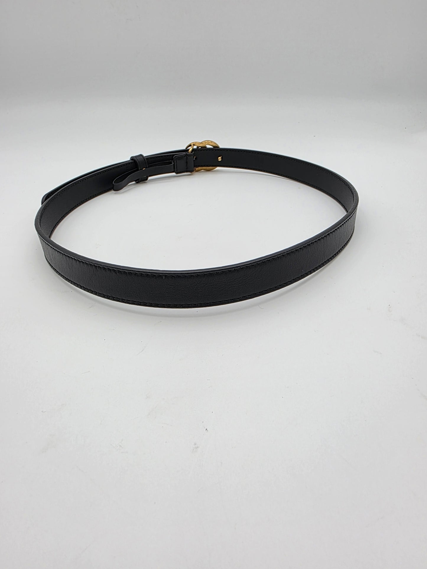 Gucci GG Marmont Thin Belt in Black