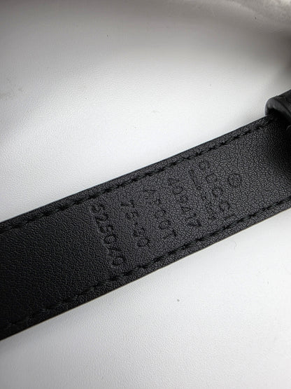 Gucci GG Marmont Thin Belt in Black