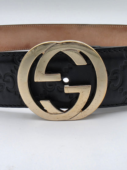Gucci Interlocking G Belt in Guccissima Leather