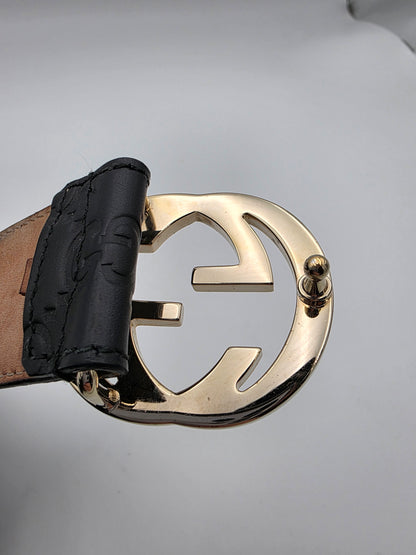 Gucci Interlocking G Belt in Guccissima Leather