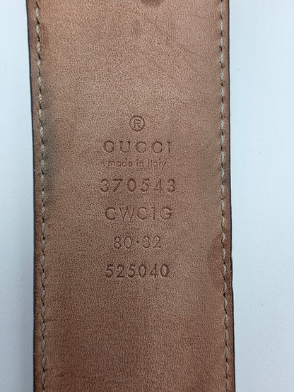 Gucci Interlocking G Belt in Guccissima Leather