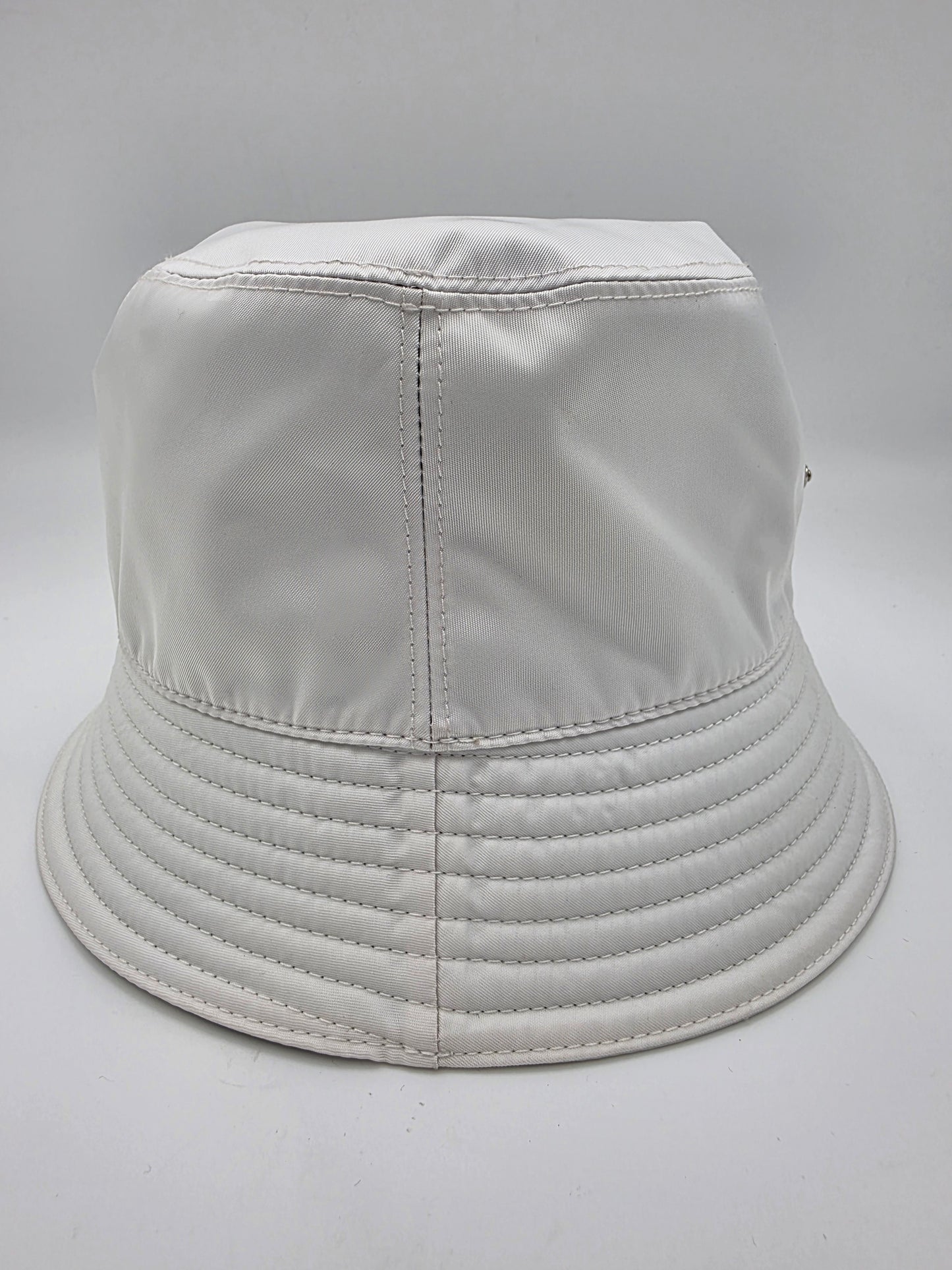 Prada Re-Nylon Bucket Hat in White