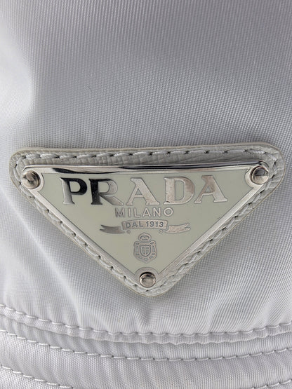 Prada Re-Nylon Bucket Hat in White