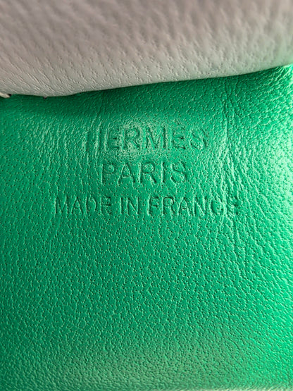 Hermès Rodeo Bag Charm MM in Menthe / Malachite / Bleu Brume