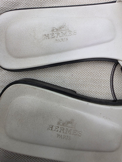 Hermès Oran Studded Sandals in White
