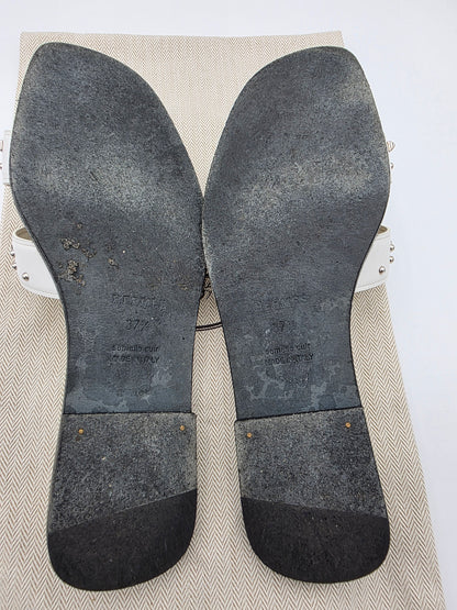 Hermès Oran Studded Sandals in White