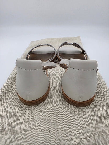 Hermès Santorini Sandals in White Calfskin
