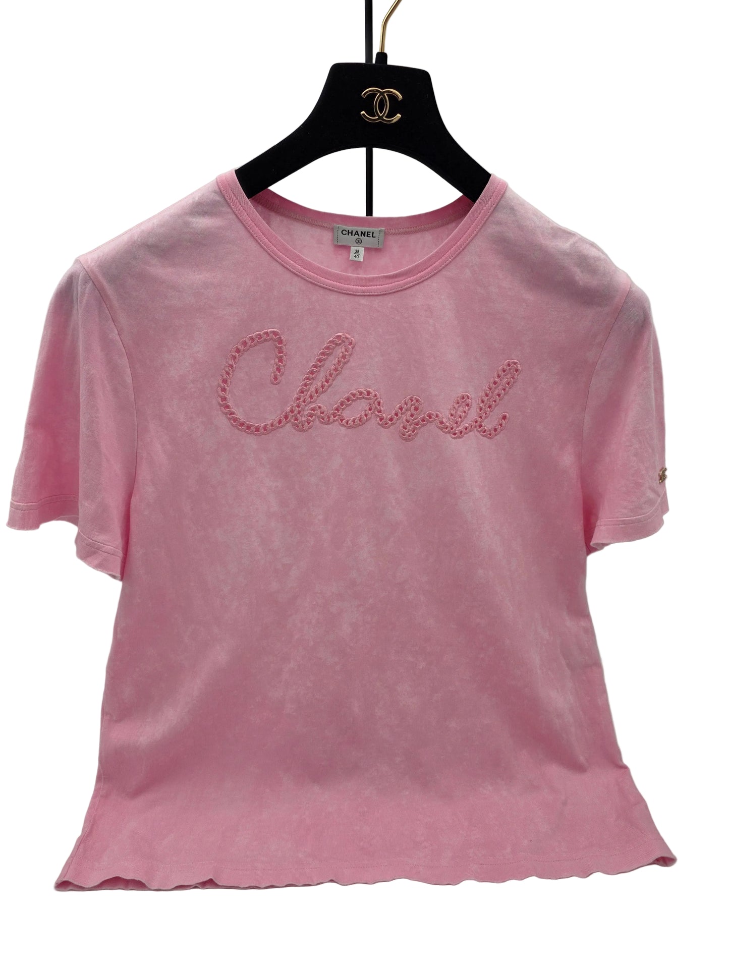 Chanel 2020 Cruise Collection Embroidered Tie-Dye T-Shirt