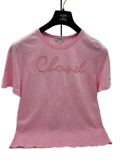 Chanel 2020 Cruise Collection Embroidered Tie-Dye T-Shirt