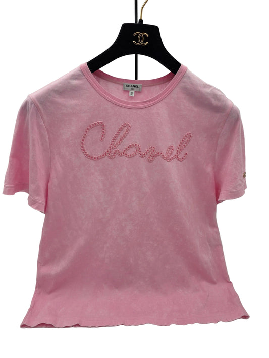 Chanel 2020 Cruise Collection Embroidered Tie-Dye T-Shirt