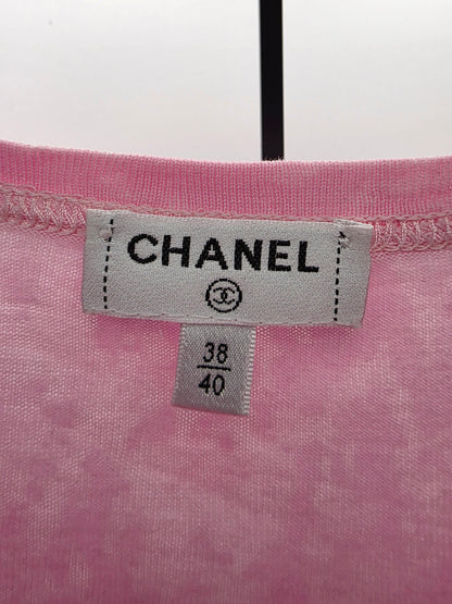Chanel 2020 Cruise Collection Embroidered Tie-Dye T-Shirt