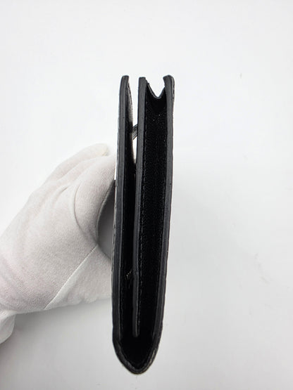 Hermès Béarn Long Wallet Alligator Leather In Noir with Diamond H Clasp