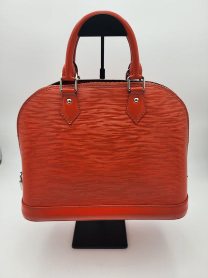 Louis Vuitton Alma PM Handbag In Piment Epi Leather