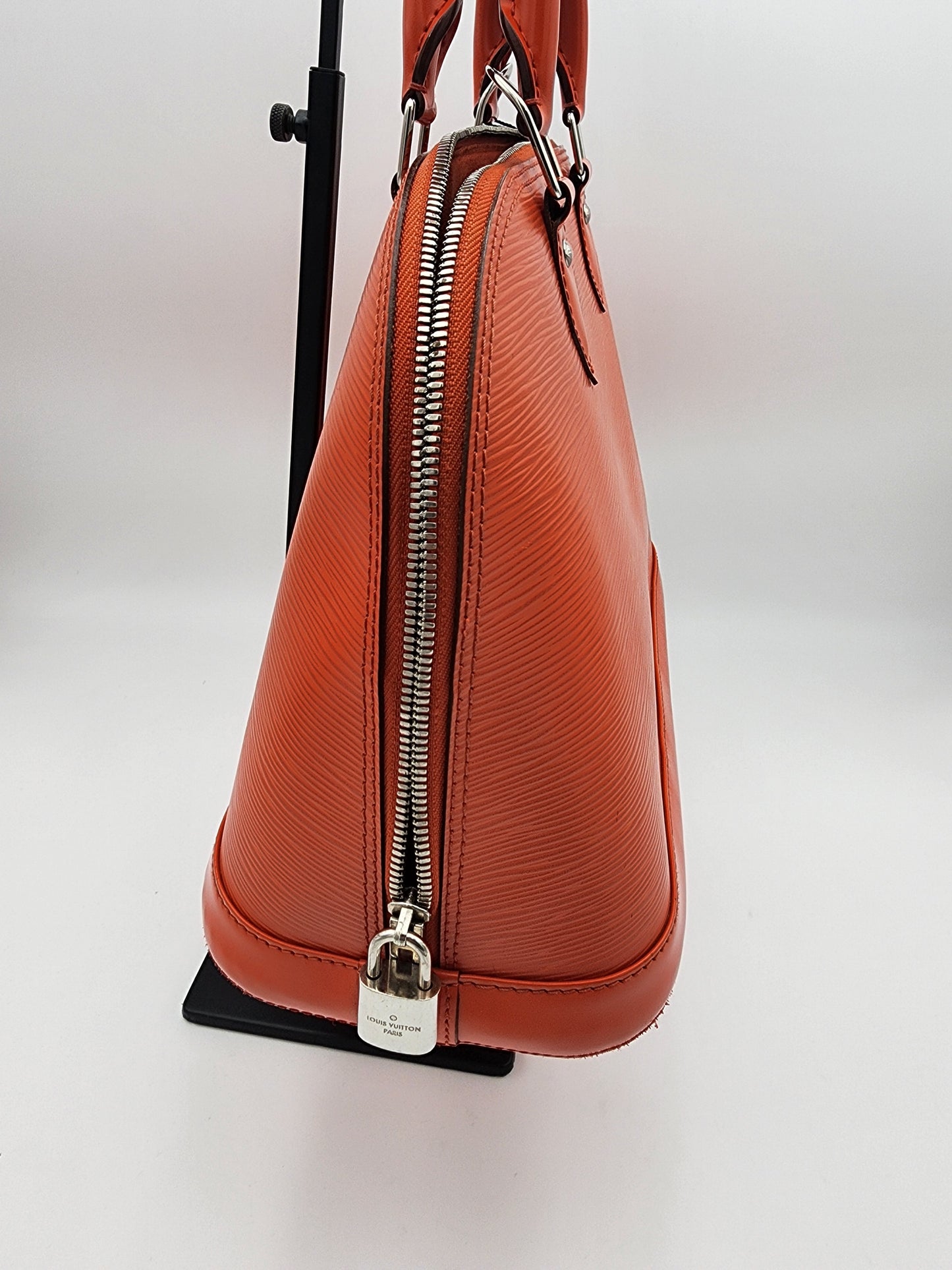 Louis Vuitton Alma PM Handbag In Piment Epi Leather