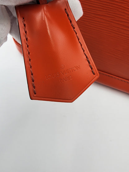 Louis Vuitton Alma PM Handbag In Piment Epi Leather