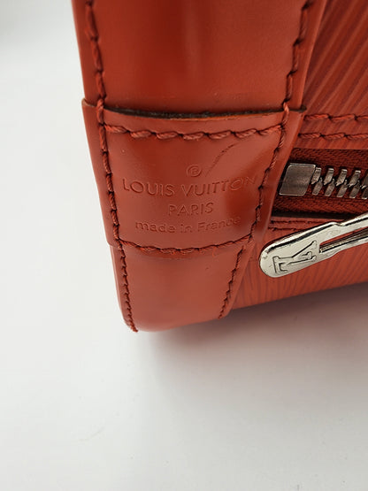 Louis Vuitton Alma PM Handbag In Piment Epi Leather