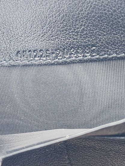 Gucci Black Star Mini Shoulder Bag In Embossed Calfskin Leather