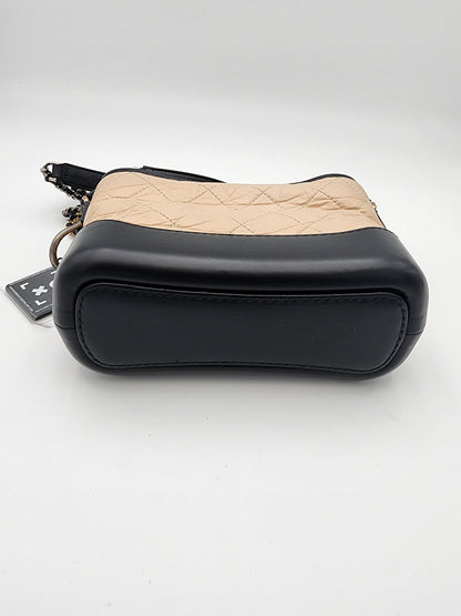 Chanel Gabrielle Small Hobo Bag In Quilted Aged Calfskin Leather