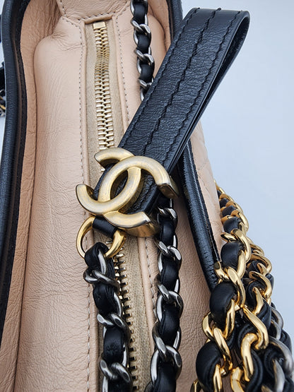 Chanel Gabrielle Small Hobo Bag In Quilted Aged Calfskin Leather
