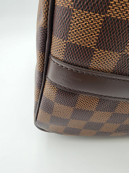 Louis Vuitton Speedy Bandouliere 30 In Damier Ebene Canvas
