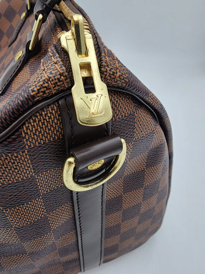 Louis Vuitton Speedy Bandouliere 30 In Damier Ebene Canvas
