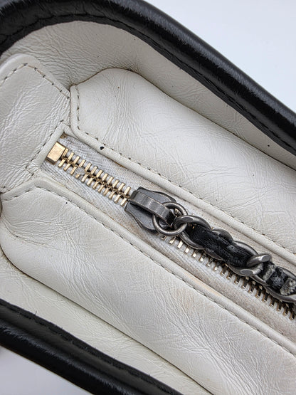 Chanel Gabrielle Medium Hobo Bag In White Quilted Aged Calfskin Leather