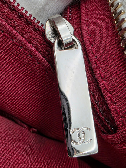 Chanel Gabrielle Medium Hobo Bag In White Quilted Aged Calfskin Leather