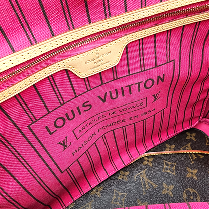 Louis Vuitton Monogram Neverfull MM Pivoine with Pouch