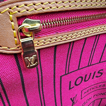 Louis Vuitton Monogram Neverfull MM Pivoine with Pouch