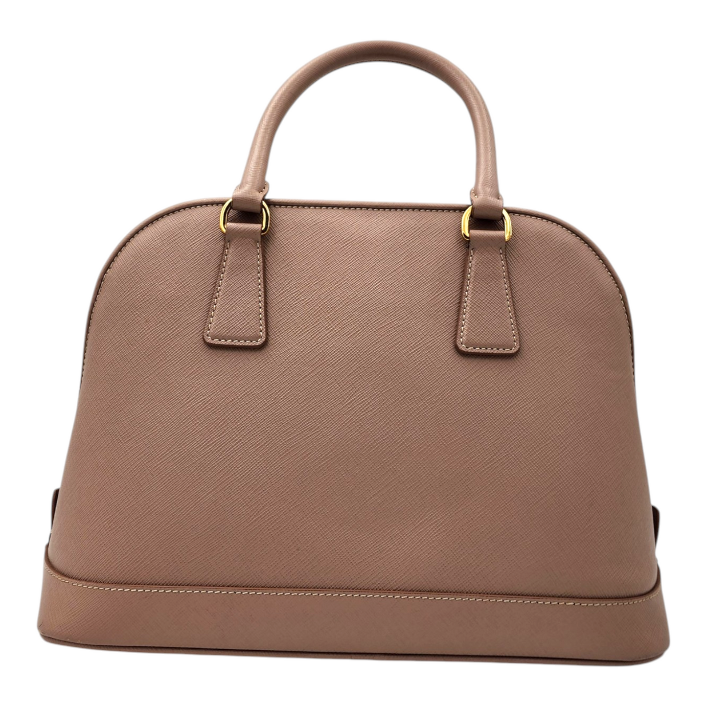 Prada Saffiano Lux Promenade Medium Bag Cammeo GHW