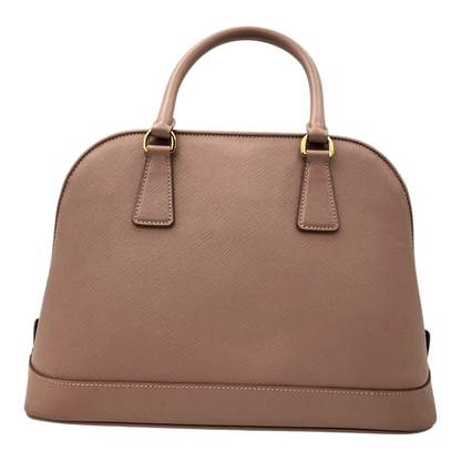 Prada Saffiano Lux Promenade Medium Bag Cammeo GHW