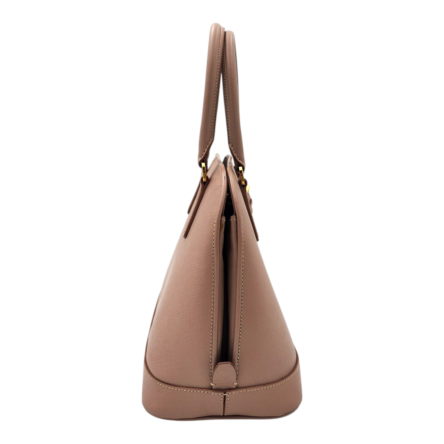 Prada Saffiano Lux Promenade Medium Bag Cammeo GHW