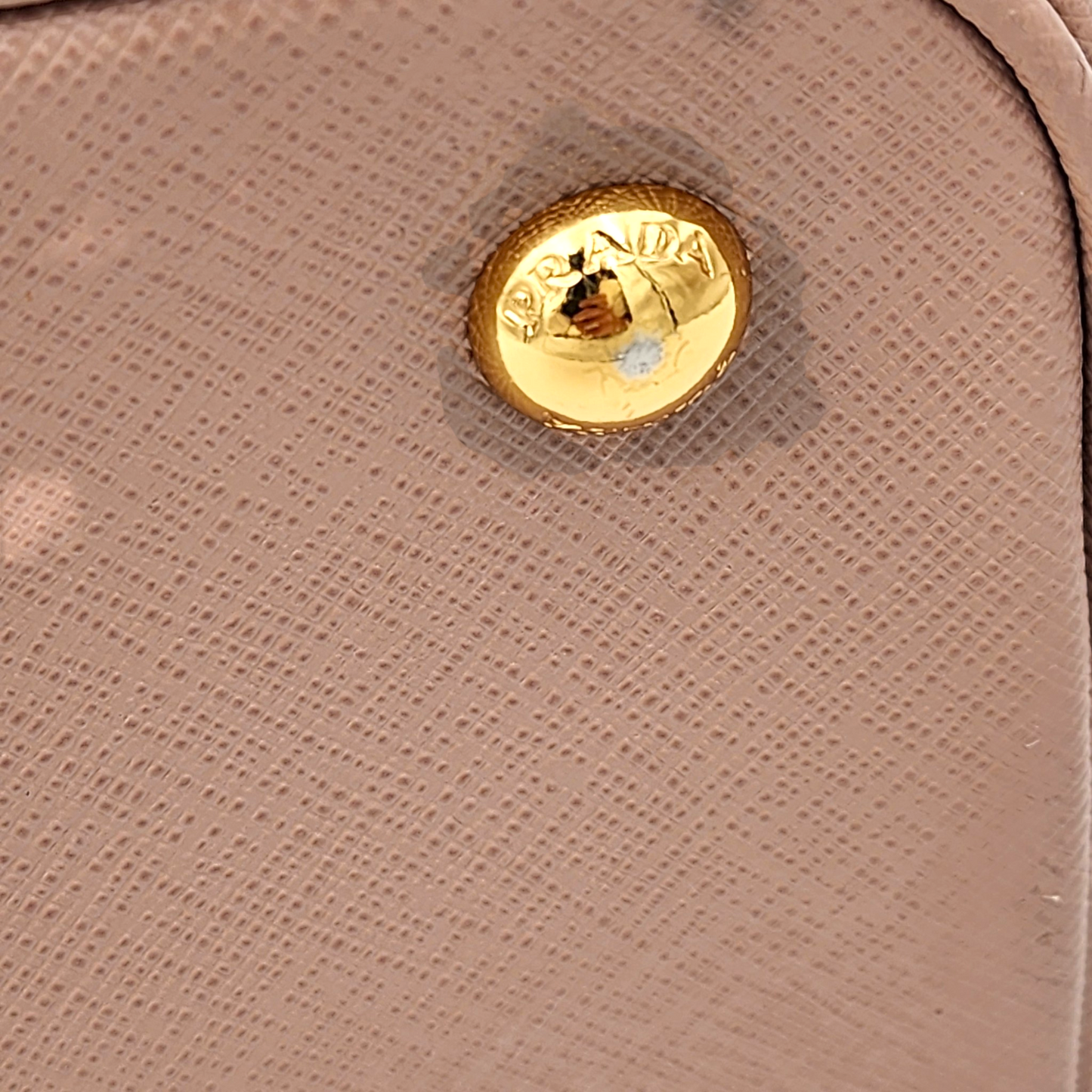 Prada Saffiano Lux Promenade Medium Bag Cammeo GHW