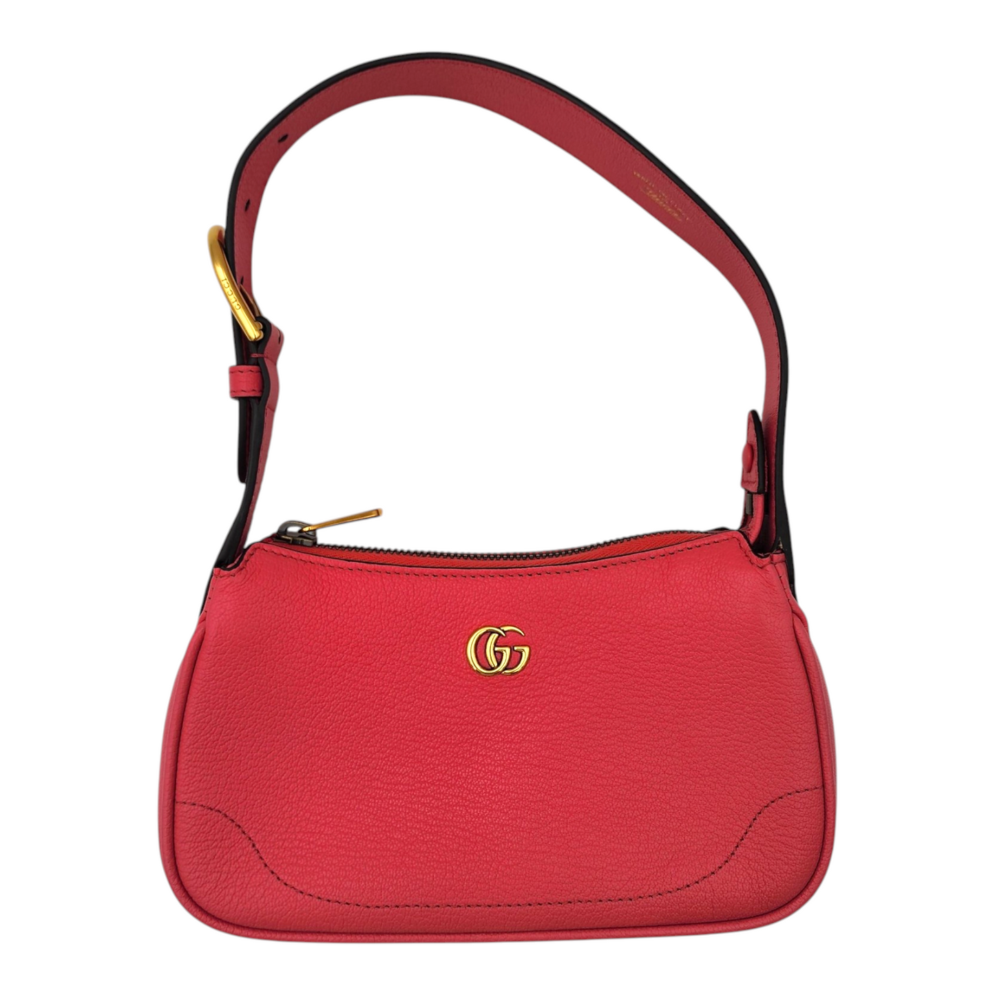 Gucci Goatskin Mini Aphrodite Shoulder Bag Rhodamine Pink GHW