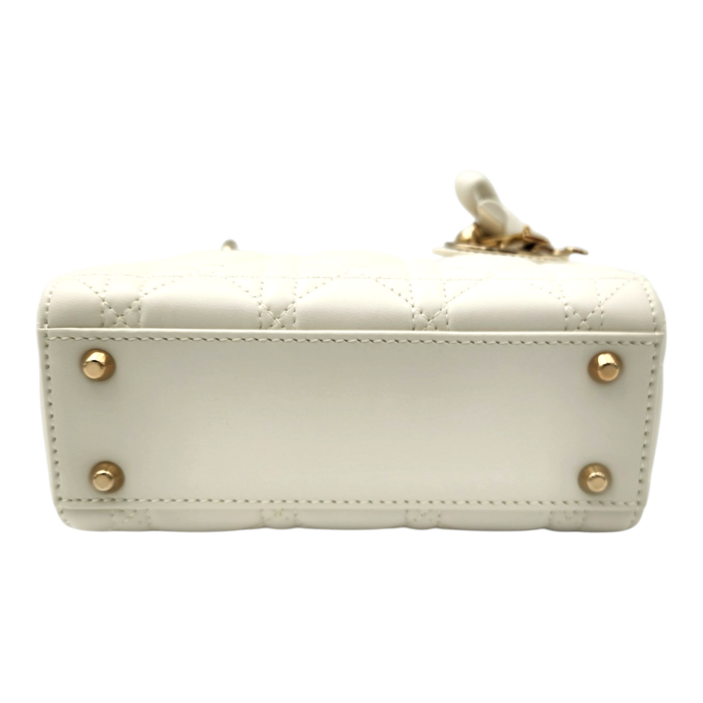 2026 Mini Lady Dior Bag with Chain in Latte Cannage Lambskin