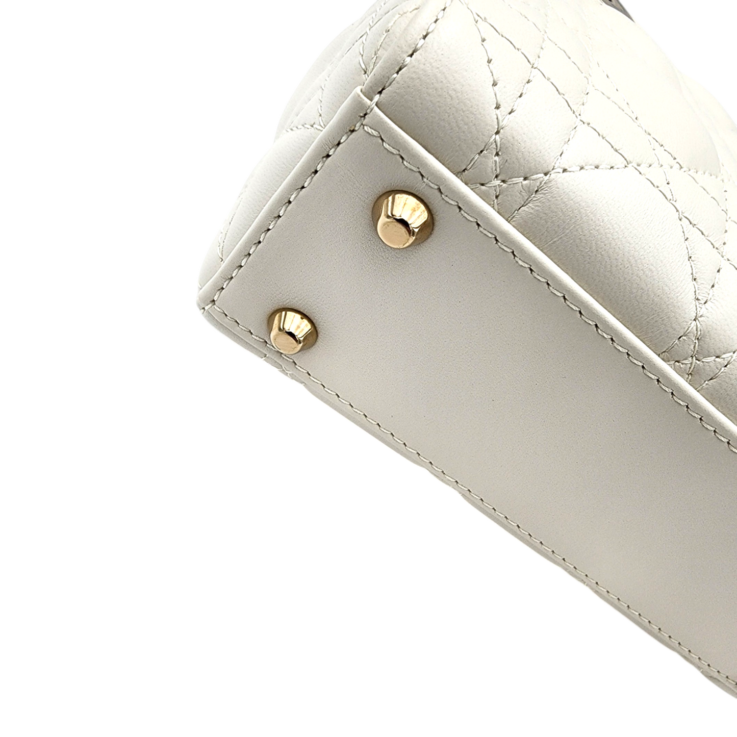 2026 Mini Lady Dior Bag with Chain in Latte Cannage Lambskin